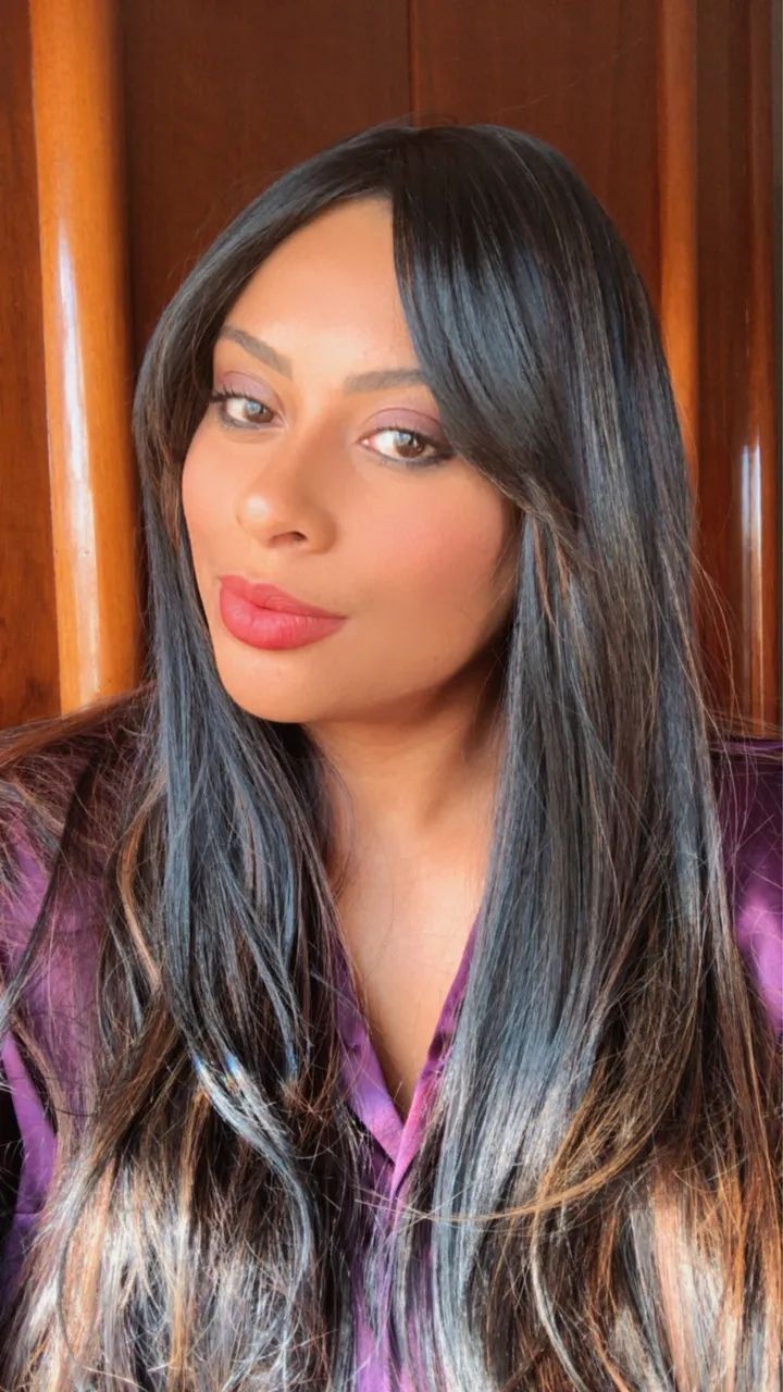 Peruca - morena iluminada/ premium  - Foto 2