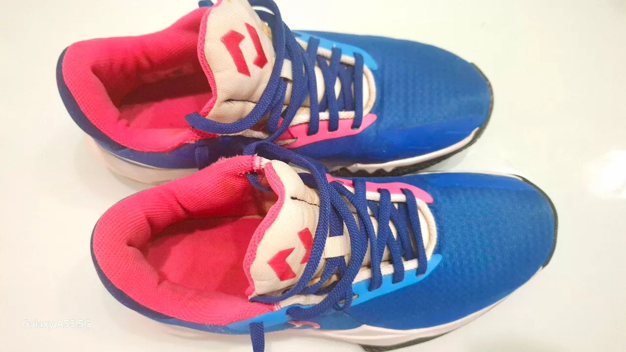 Nike Precision 5 - 39 azul e rosa - Foto 3