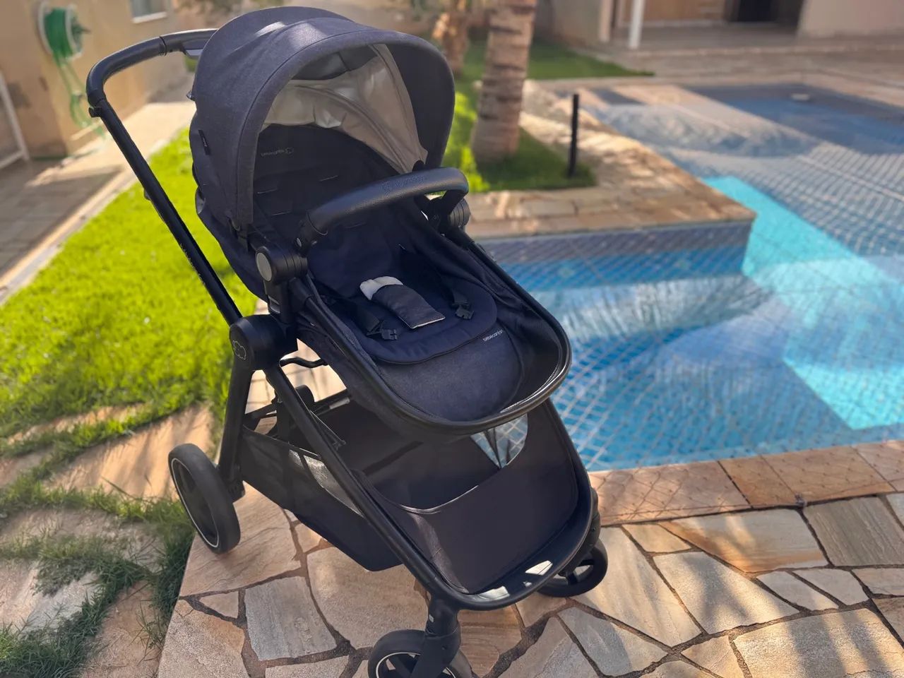 Bebê Conforto + Carrinho de Bebê - Muito novo - Foto 5