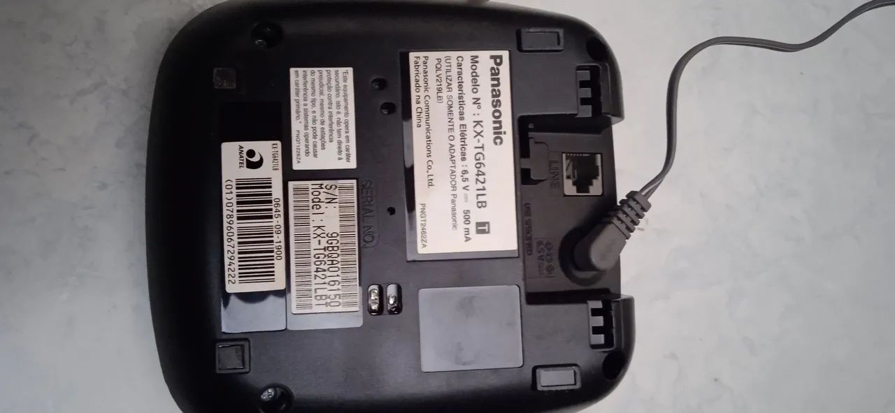 Telefone Panasonic sem fio kx TG 6421lb - Foto 2