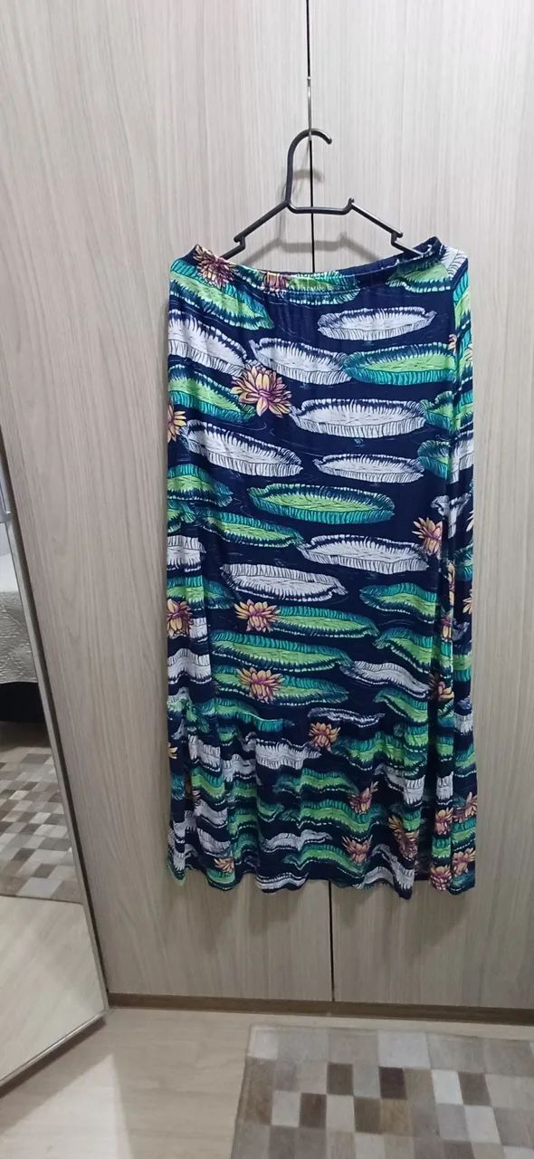 Saia longa P  PUCestampada floral