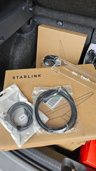 Starlink Mini - Antena completa com suporte e cabo 12v - Foto 2