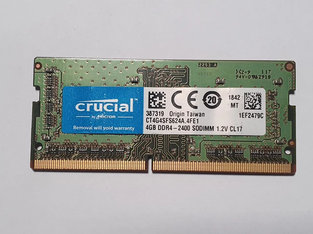 Memoria DDR4 4GB