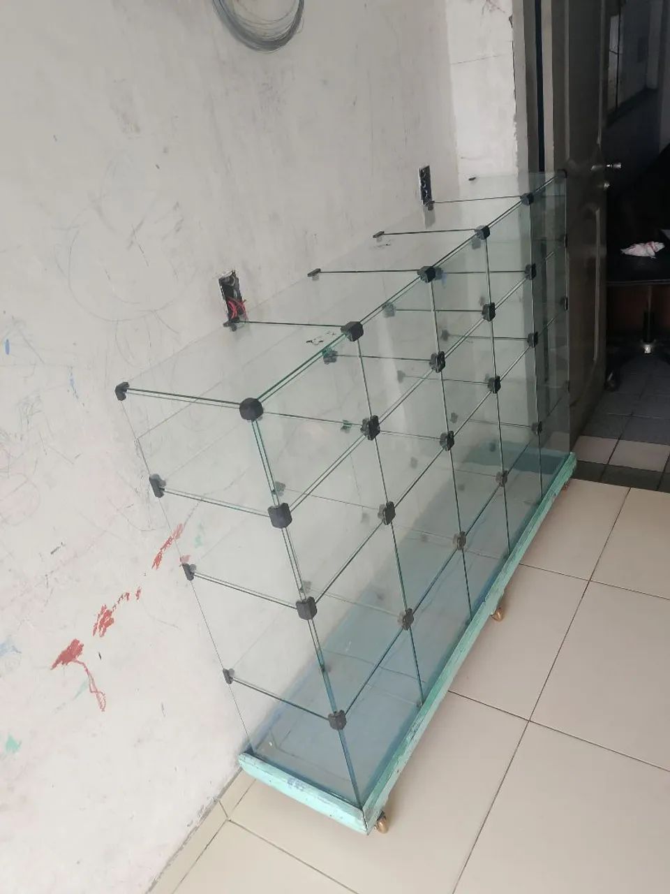 Expositor de vidro temperado 