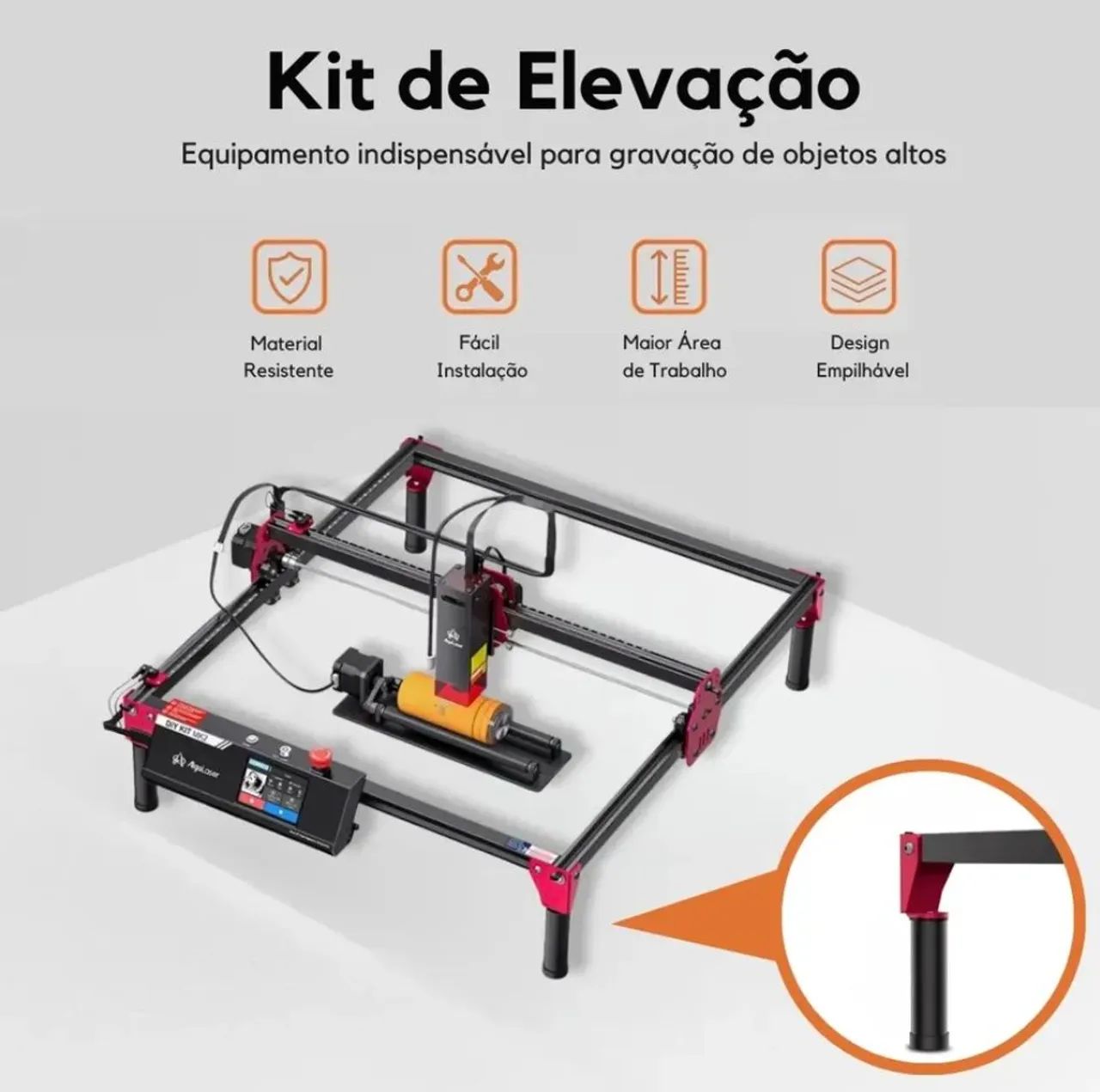 Gravadora laser algolaser mk2 10w - Foto 3