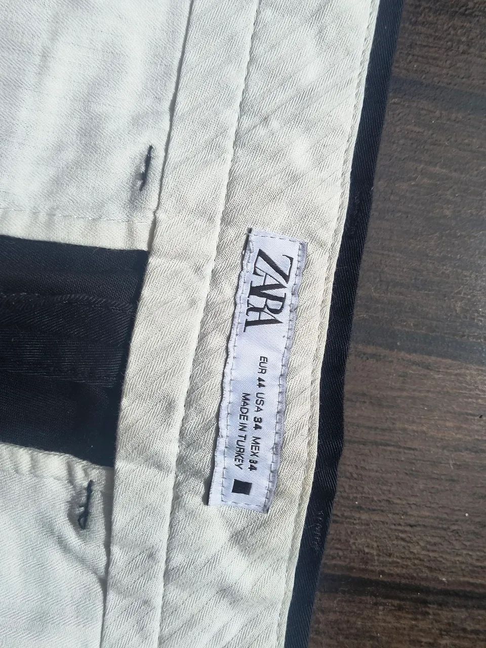 calça masculina zara slim preta 44 - Foto 3