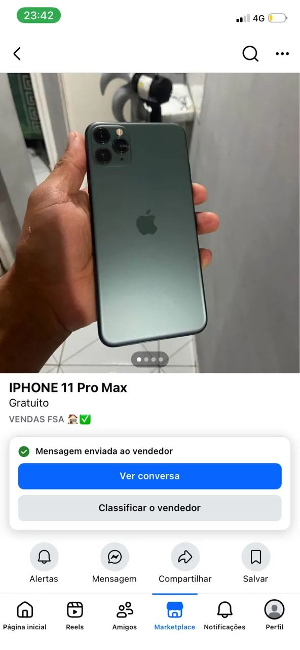iPhone 11 na carcaça do 17 pro - Foto 5