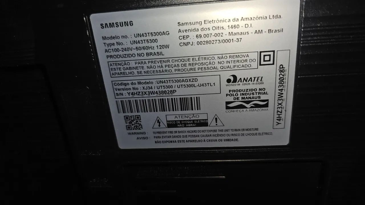 SMARTV SAMSUNG COM DEFEITO NA TELA - Foto 2
