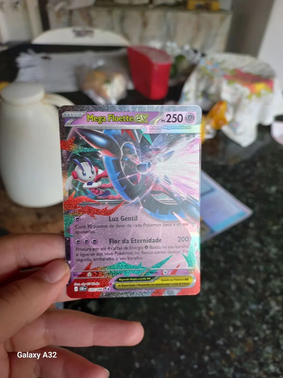 Duas cartas mega-evolução, Mega Floette Ex e Tauros - Foto 2