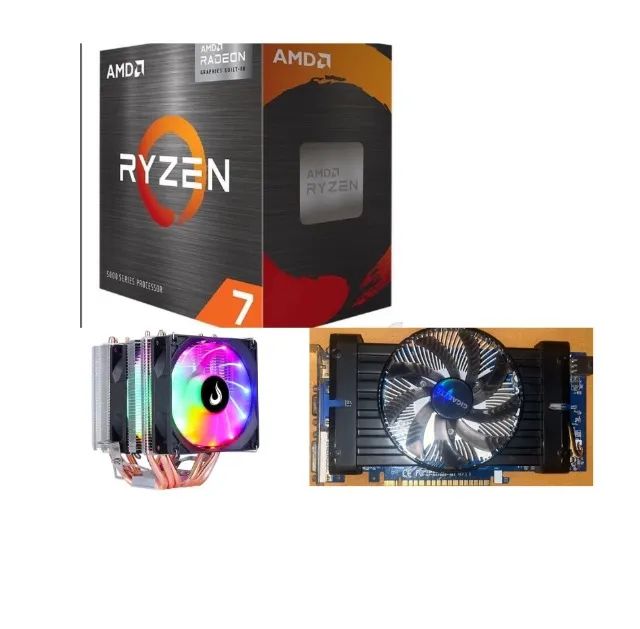 RX 550 + RYZEN 7 5700 + COOLER RGB