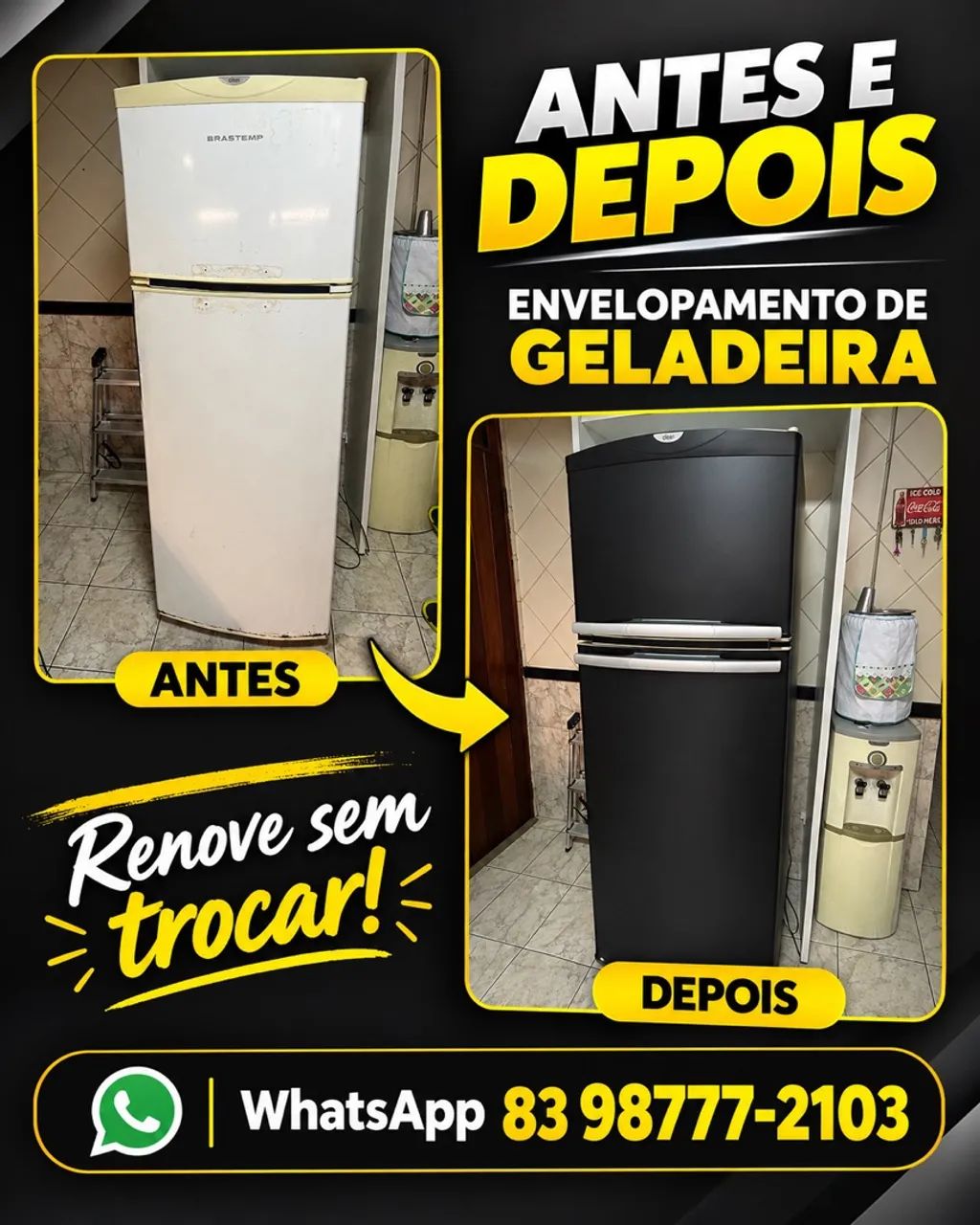 Geladeira renovada