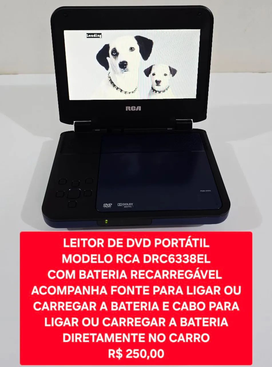 Leitor de DVD Portátil Modelo RCA DRC6338EL - Foto 2