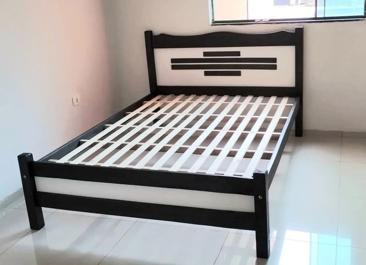 Cama de madeira casal nova.  - Foto 2