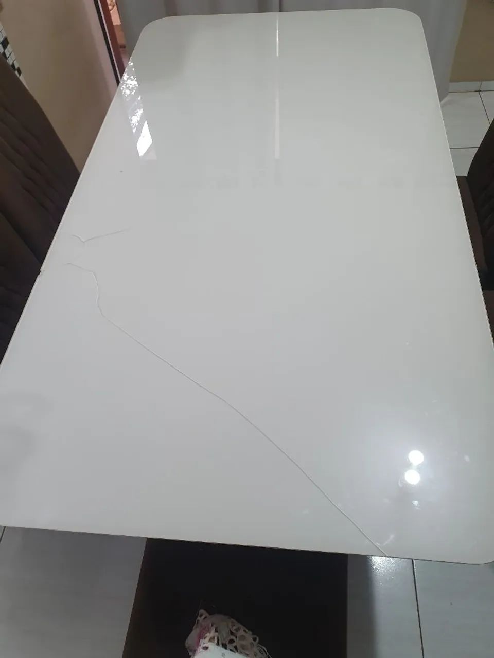 Tampo de Mesa com Vidro (rachado) - Foto 2