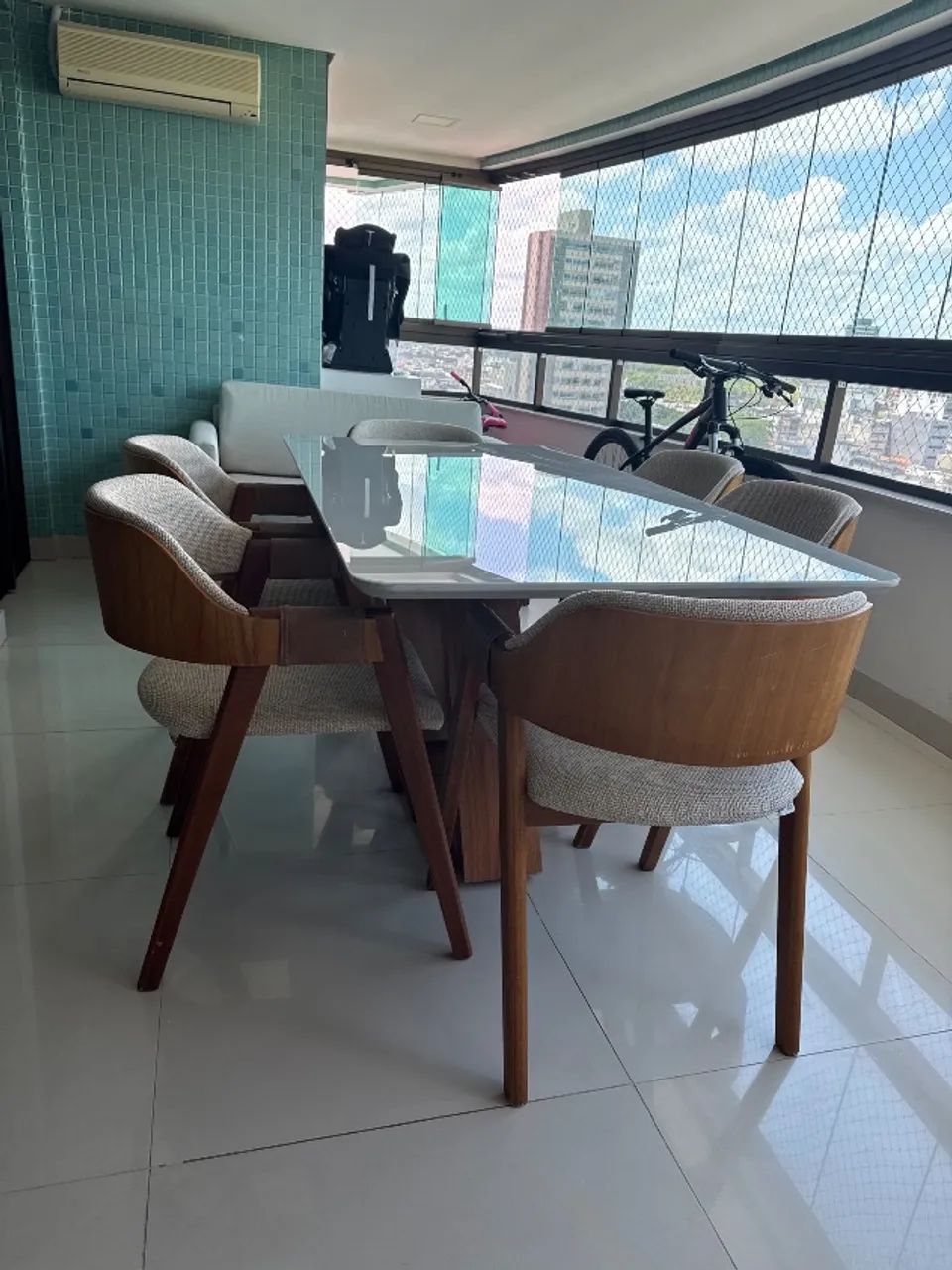 Conjunto mesa com seis cadeiras - Foto 2