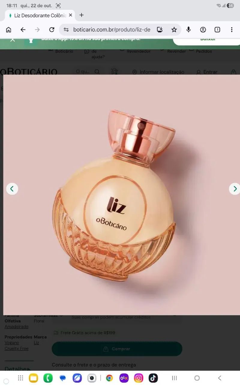 Perfume Liz boticário 