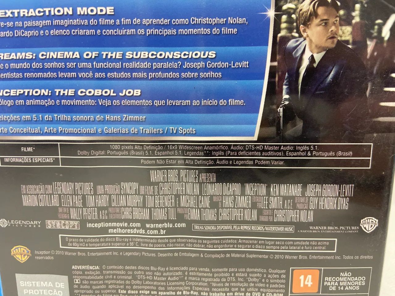 Blu-ray Filme A Origem Edição Especial 2 Discos com Leonardo DiCaprio bluray - Foto 3