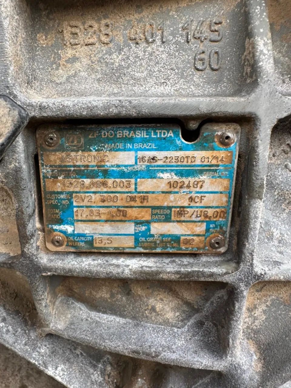 Câmbio ZF 16AS 2230 TD - Peças para caminhões - Parque Oeste