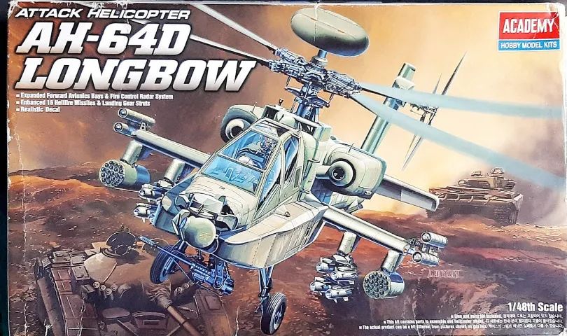 MODELO ACADEMY AH-64D LONGBOW ESCALA 1/48
