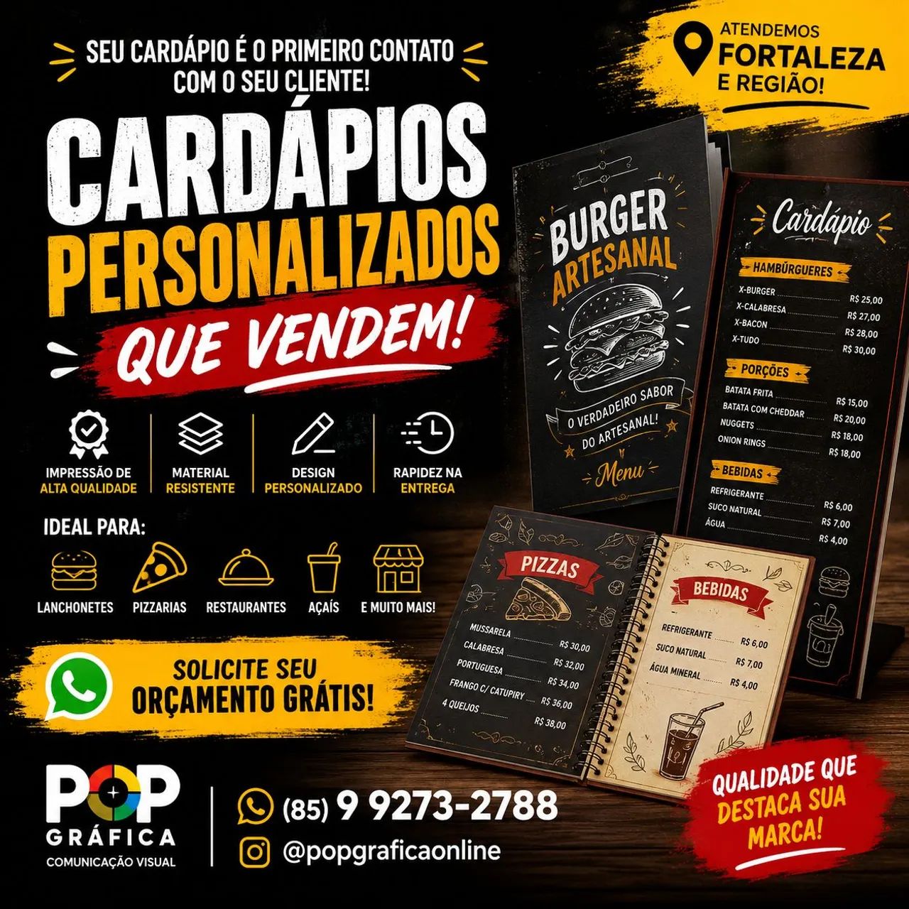 Cardápio personalizado 