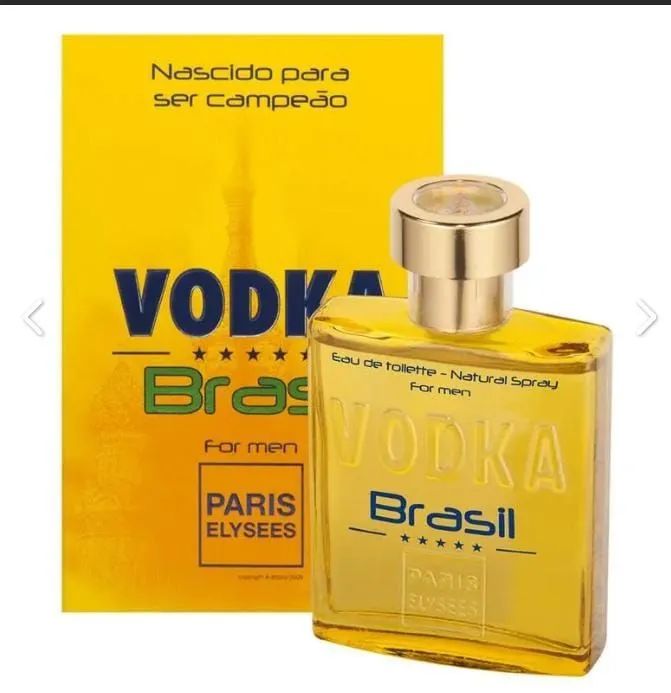 Perfume Vodka Brasil masculino 100ml Paris Elysées 