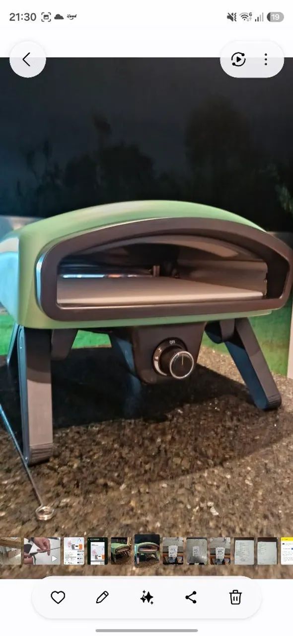 Forno de pizza a gás 