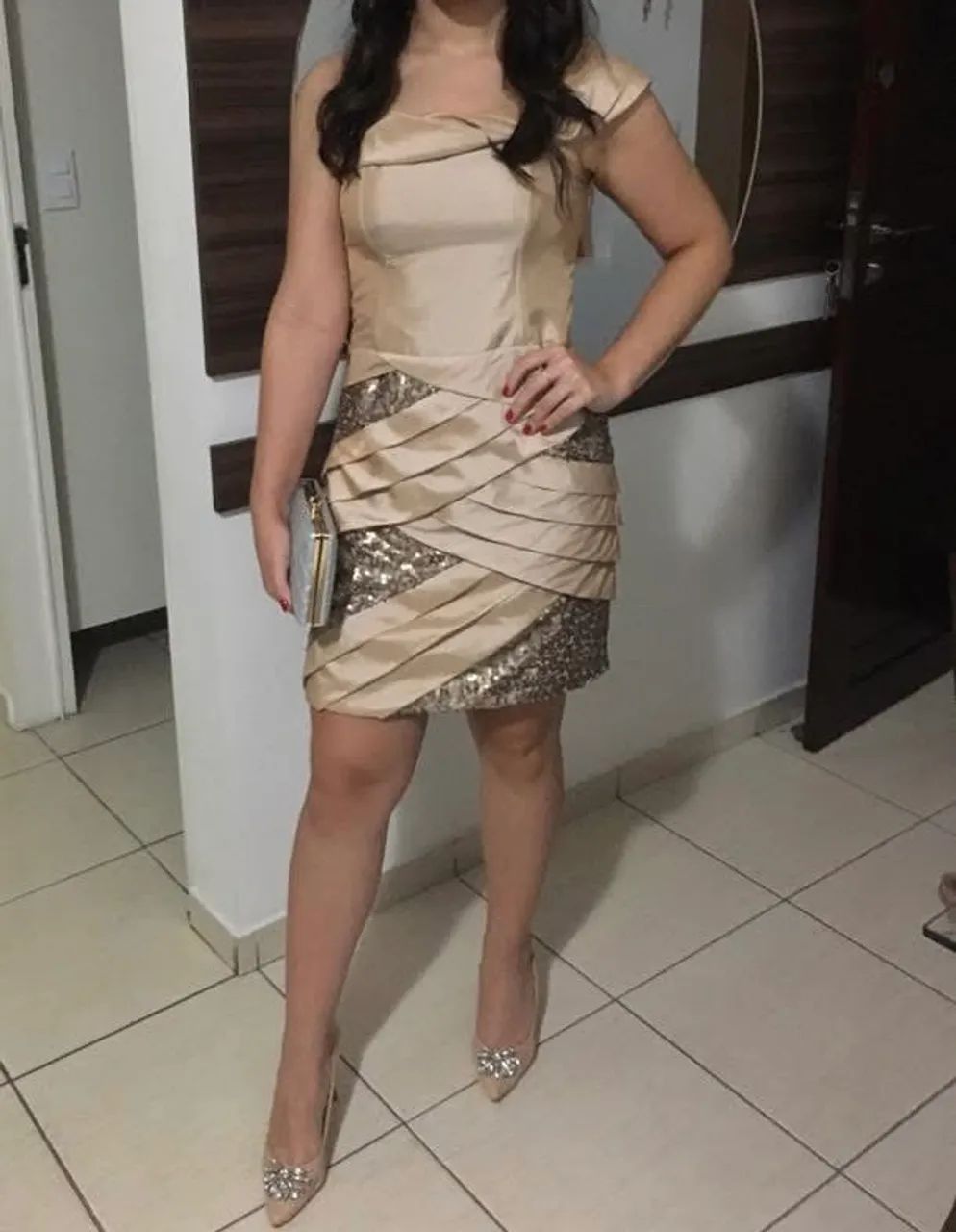 Vestido de festa champanhe - Foto 2