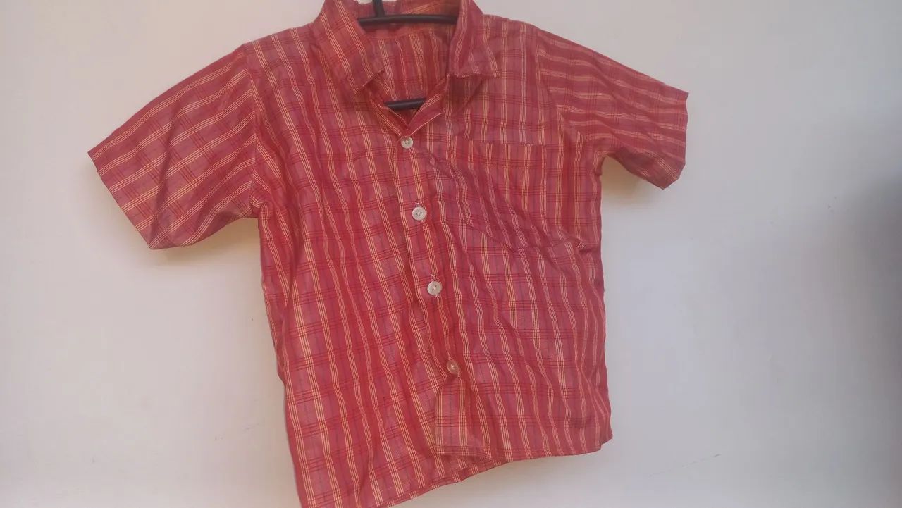 Camisa xadrez infantil 