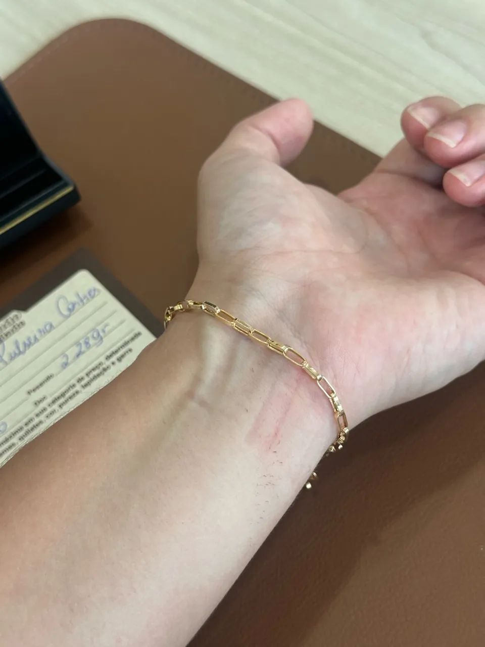 Pulseira de ouro tijolinho  - Foto 5