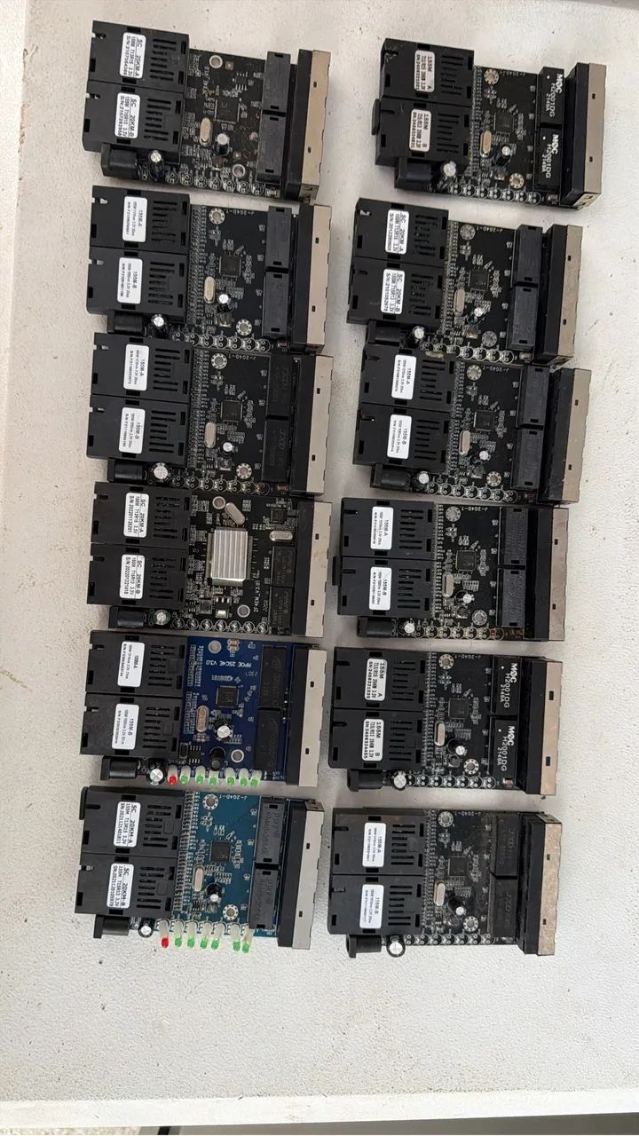 Switch Placa Metro fibra óptica 