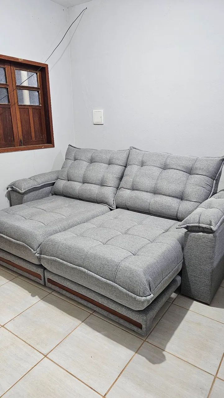 Sofá  2,50metroa Com Molas Ensacadas - Foto 2