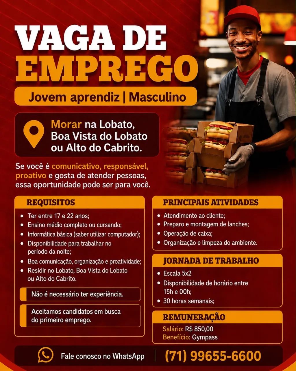 VAGA | MASCULINO