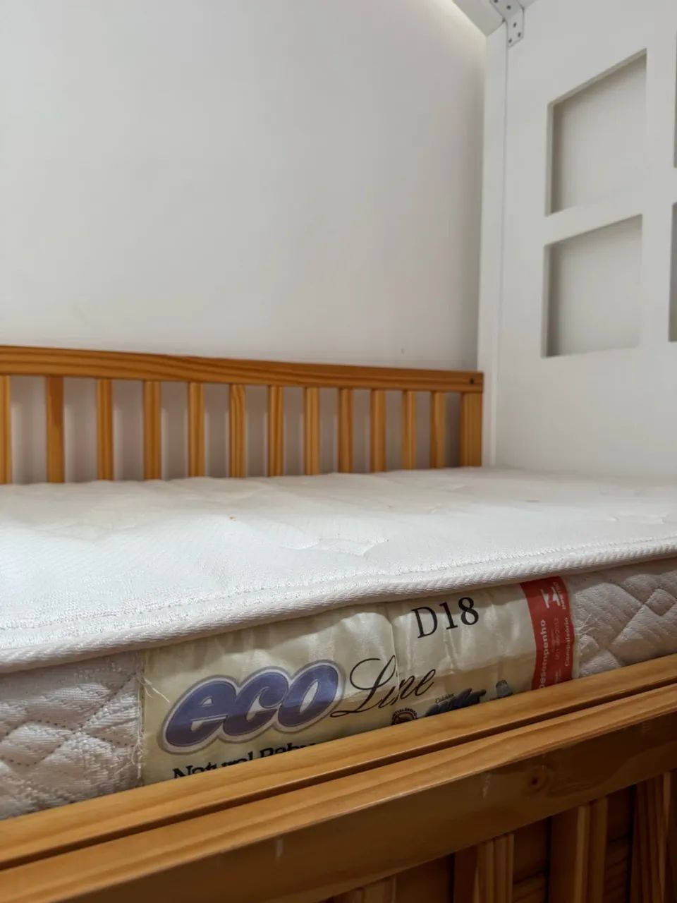 Cama infantil sem nova com colchão e grade - Foto 4