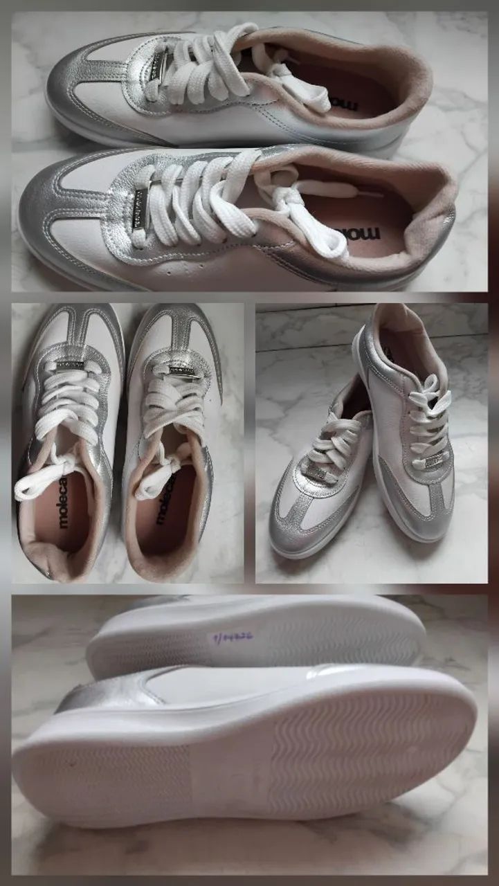 Tênis feminino Moleca, sem uso! Super confortável!