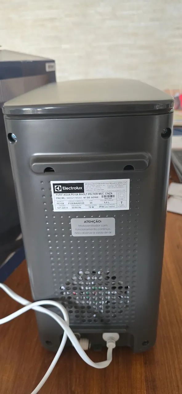 Purificador Electrolux Eletrônico Painel Mecânico Bivolt Cinza (PE15X) - Foto 3