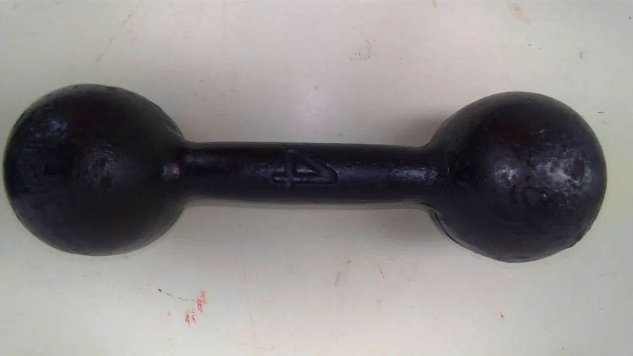 Halter,peso 4 kg ginástica, usado. - Foto 2