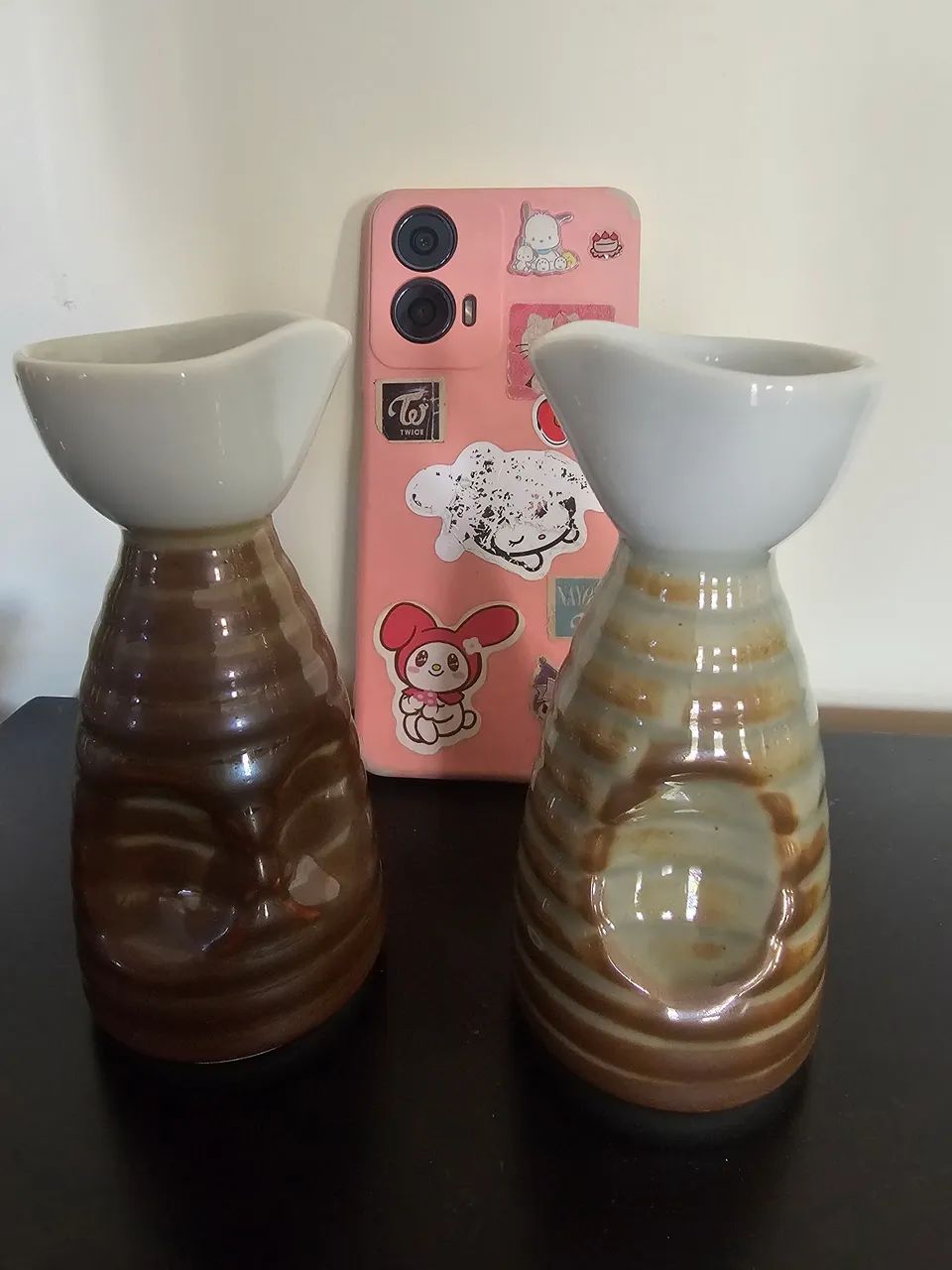 Novo - 2 garrafas de ceramica japonesa