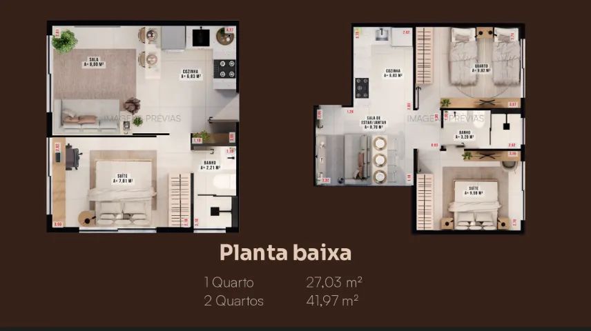Aptos 1 e 2 Quartos | Sinal a partir de R$ 4 mil | Frente IFTO - Foto 4