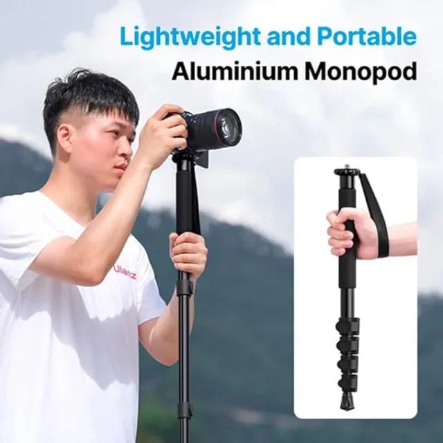 Monopé Aluminío Ulanzi TB12 para câmera. 1,55m. suporta 5kg, só falo whats, não falo olx - Foto 2