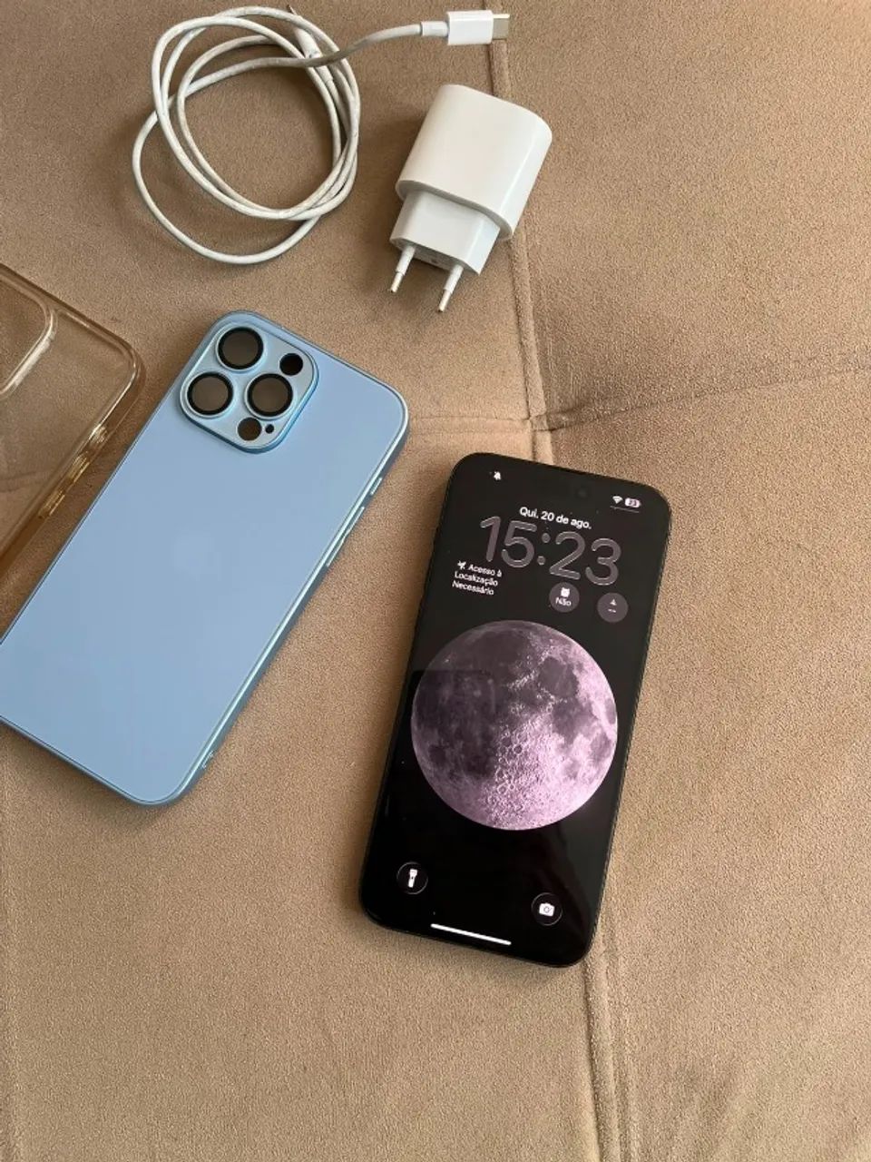 iPhone 15 Pro Max 256GB Titânio Azul - Foto 3