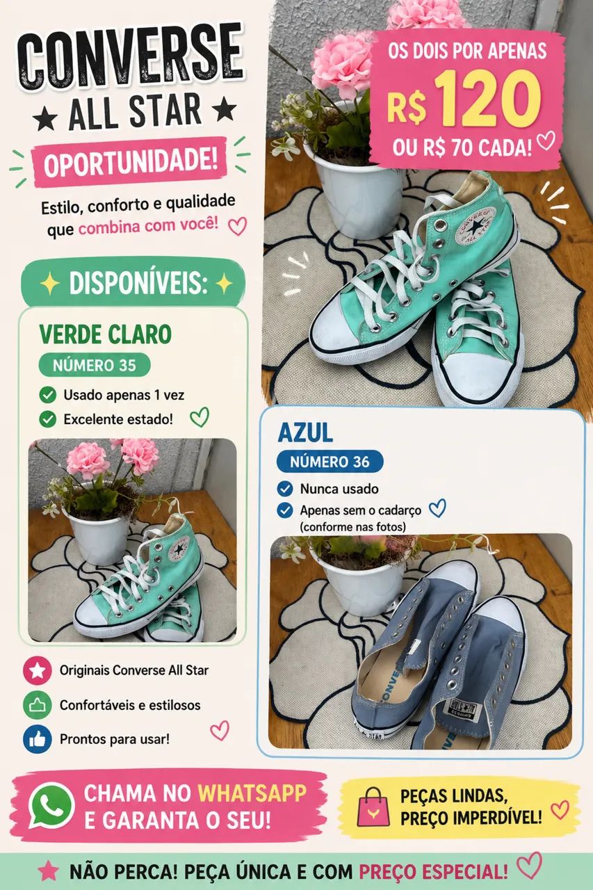 Desapego tênis all star 