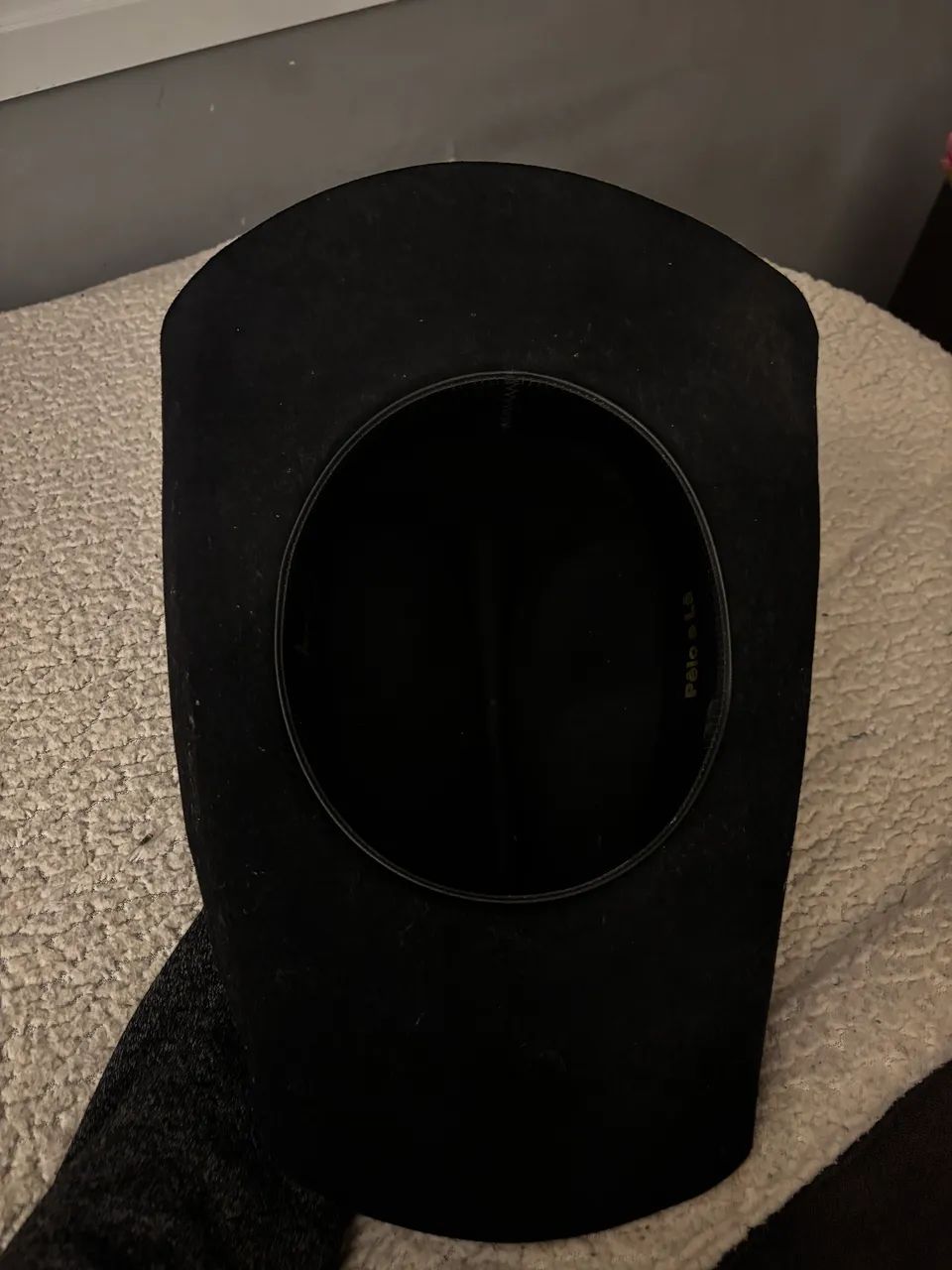 Chapéu Country Cury Preto Pelo e Lã (Excelente Estado) - Foto 4