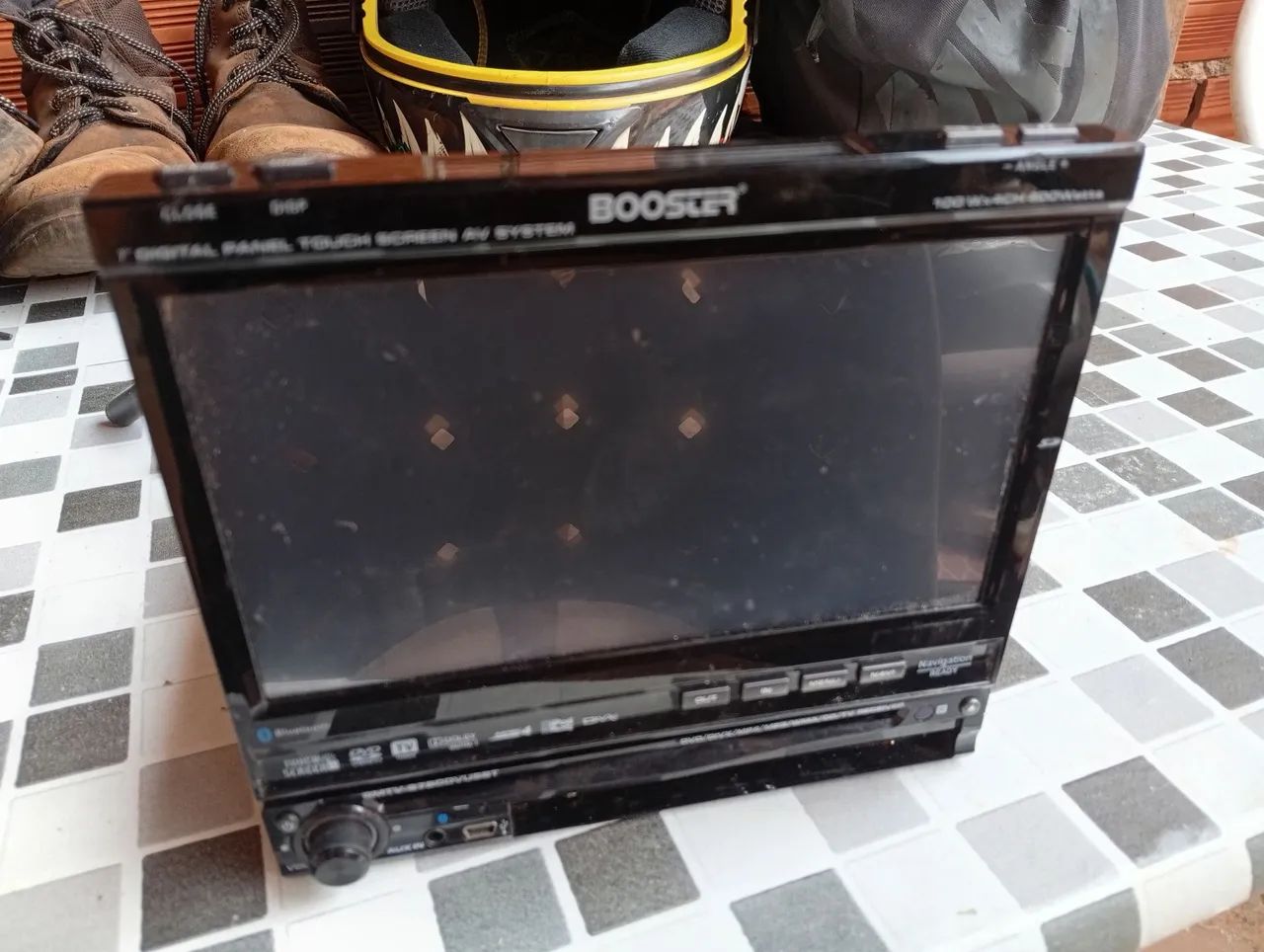 Dvd retrátil bluetooth defeito 