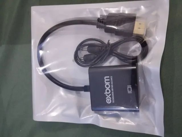Cabo Adaptador/Conversor HDMI para VGA  - Foto 3