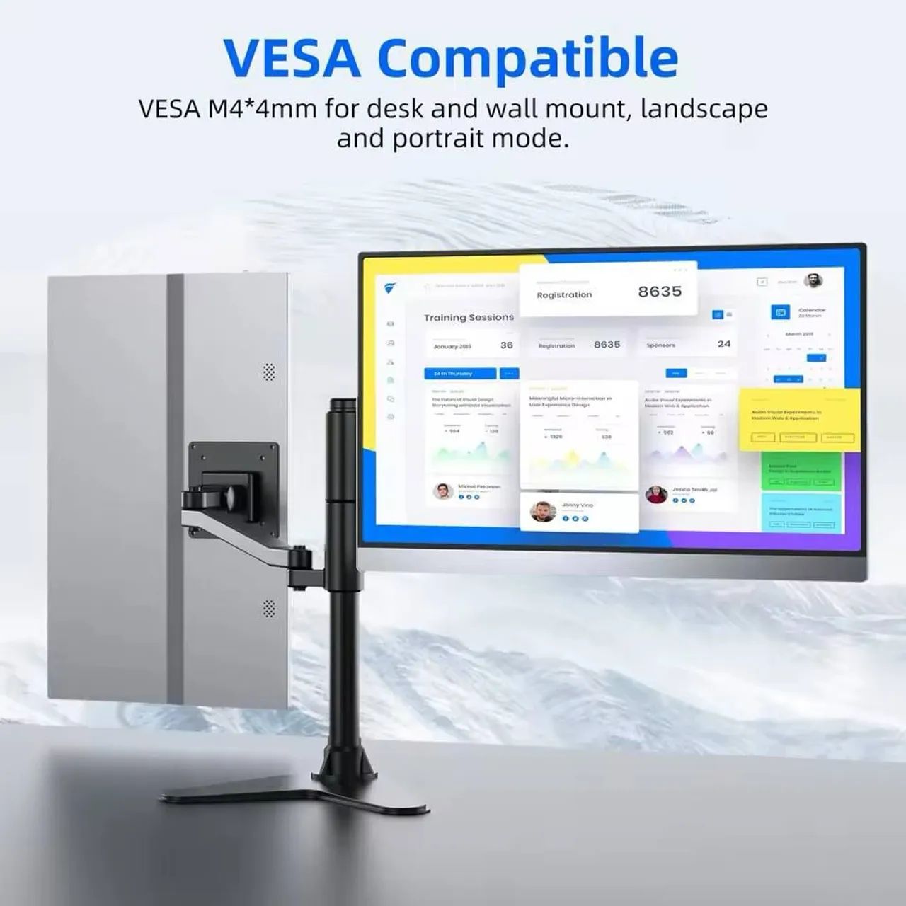 Monitor Portátil UPERFECT  4K 15,6 polegadas 3840x2160 UHD HDR IPS FreeSync Speaker - Foto 5