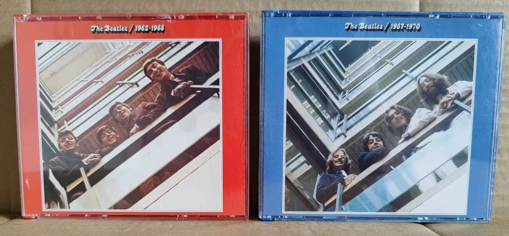 CD Box Beatles - Álbum Vermelho e Álbum Azul - CDs, DVDs etc