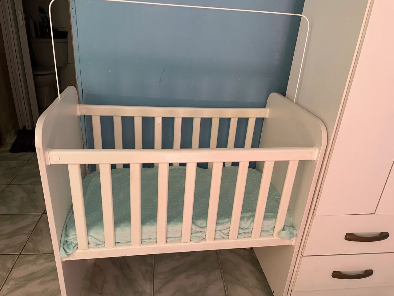 Mini berço com colchão 