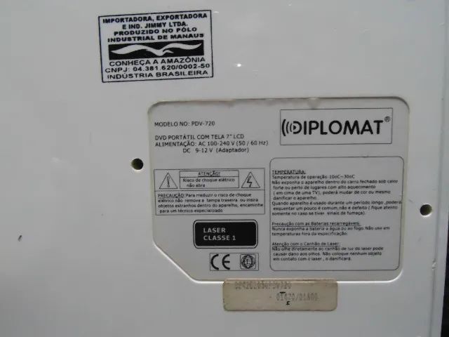 Dvd Portátil Diplomat PDV-720  - Foto 5
