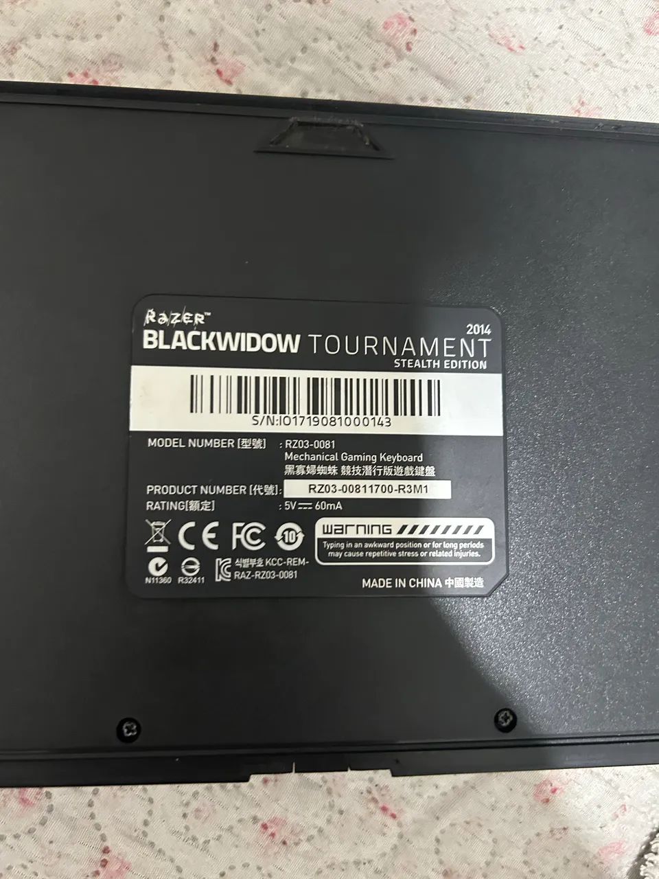 Teclado Razer BlackWidow Tournament Stealth Edition 2014 - Foto 2