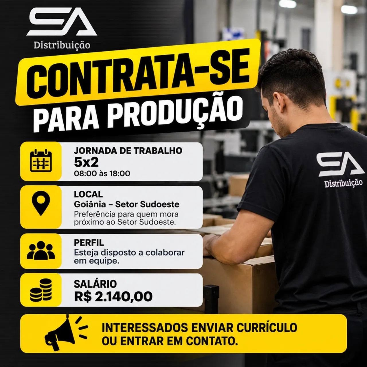 Ax produção setor sudoeste 